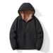 Outdoor Autumn Winter Lamb Wool Clothing Hooded Jacket For Men And Women, Thickened Fleece Warm Sweatshirt_viptrois.com