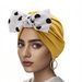 Summer Women's Sun Hat – Yellow Washable Sports Hat With Polka Dots & Cute Bow (Western-Style Slim Arc Design, UV Protection)_viptrois.com