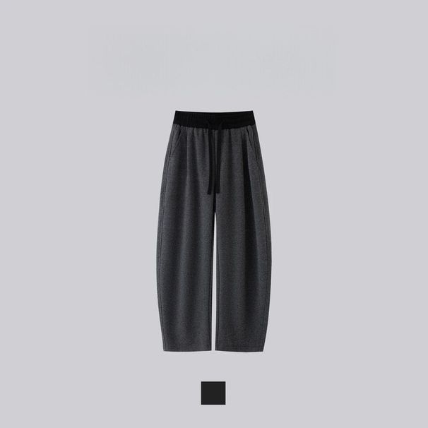 Winter Minimalist Warm Versatile Casual Color-Block Loose Comfortable Personality Daily Trend Men's Straight Scimitar_viptrois.com