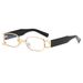 Unisex Accessories Sunglasses Small Frame Metal Square Sunglasses Fashion Trend Personality Ring Buckle Sunglasses_viptrois.com