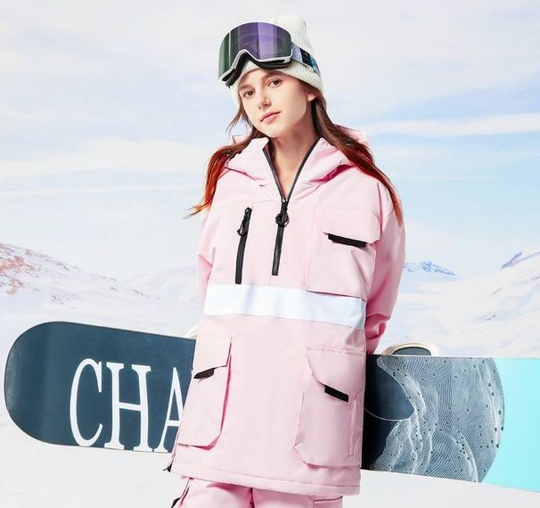 Unisex Winter Ski Hoodie Jacket – Insulated Waterproof Snowboarding Coat With Breathable Lining_viptrois.com