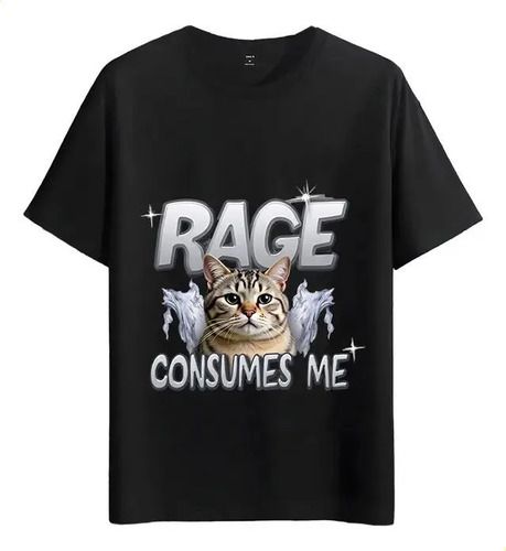 Tshirt 2026 Muscle Freaks Rage Funny Style Cat T-shirt_viptrois.com