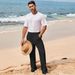 "Men's High-Waist Wide-Leg Pants – Hidden Pockets For Urban Explorers & Midnight Strollers"_viptrois.com