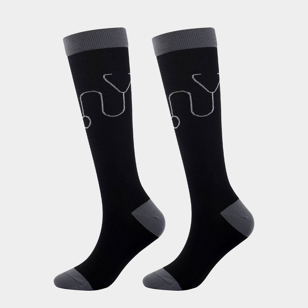 New pressure socks for medical nurses heart-shaped sports compression stockings_viptrois.com