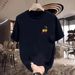 2025 Summer Loose Men And Women Pullover 100% Cotton Short Sleeve T-shirt_viptrois.com
