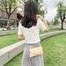 Women's Bags Simple Straw Bag Small Bag Wholesale Casual Small Square Bag Girls All Match Chain Bag Niche Bag_viptrois.com