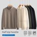 Men's Retro Half-Zip Polo Sweatshirt - Relaxed Fit Stand Collar Long Sleeve Pullover For Casual Wear (Available In 7 Sizes & 6Colors)_viptrois.com