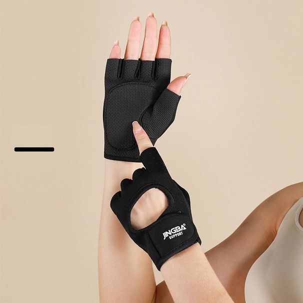 JINGBA Sports Gloves Outdoor Fitness Weightlifting Cycling Ski Mountaineering Women's And Men's Half Finger Protective Gear Manufacturer_viptrois.com