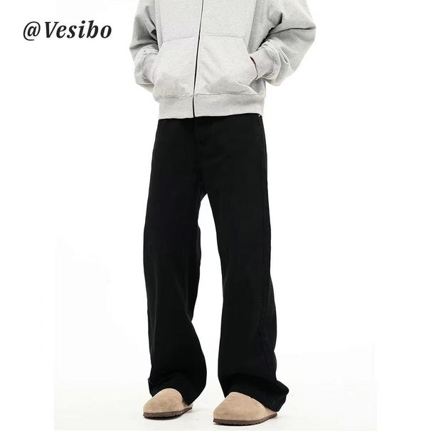 Retro Washed Jeans – Slim Straight To Slight Flare Fit With Stretch For Men & Women (3 Colors, Sizes S-3XL)_viptrois.com