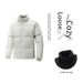 Oversized Winter Puffer Jacket For Men & Women, Thick Fleece-Lined Coat, Warm & Stylish Stand Collar Outerwear (Sizes M-8XL)_viptrois.com