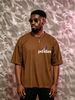 100% Cotton 190g Men T-Shirt Colorful Accent Letter Print Short Sleeve Crew Neck Casual Streetwear Summer Top_viptrois.com