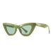 Retro Cat Eye Metal Accessories Street Shooting Sunglasses Trend Fashion Sunglasses Plain Sunglasses 2268_viptrois.com
