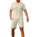 Men's Summer Polo Shirt Short Sleeved Sports Casual Two Piece Suit_viptrois.com