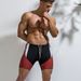 Men's Clothing New Fashion Color Matching Men's Five Point Swimming Trunks Youth Nylon Quick Drying Hot Spring Swimming Trunks Beach Beach Pants_viptrois.com