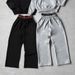 Men's Clothing Street Double Waist Tie Casual Pants Unisex Y2k Retro Straight High Waist Hip Hop Pants_viptrois.com