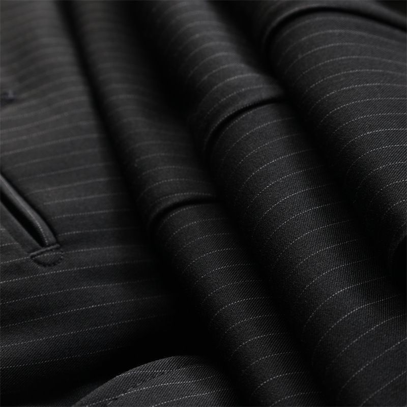 Men's Blue Double Breasted Suit – British Style Formal & Wedding Groomsmen Suit (Navy, Black, Suit + Trousers Or Single Piece, Sizes 48/M-58/4XL)_viptrois.com