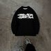 Harajuku-Inspired Casual Pullover Sweater – Artistic Jacquard Knit, Oversized Round Neck For Winter & Fall (Sizes S-XXL, Grey/Black)_viptrois.com