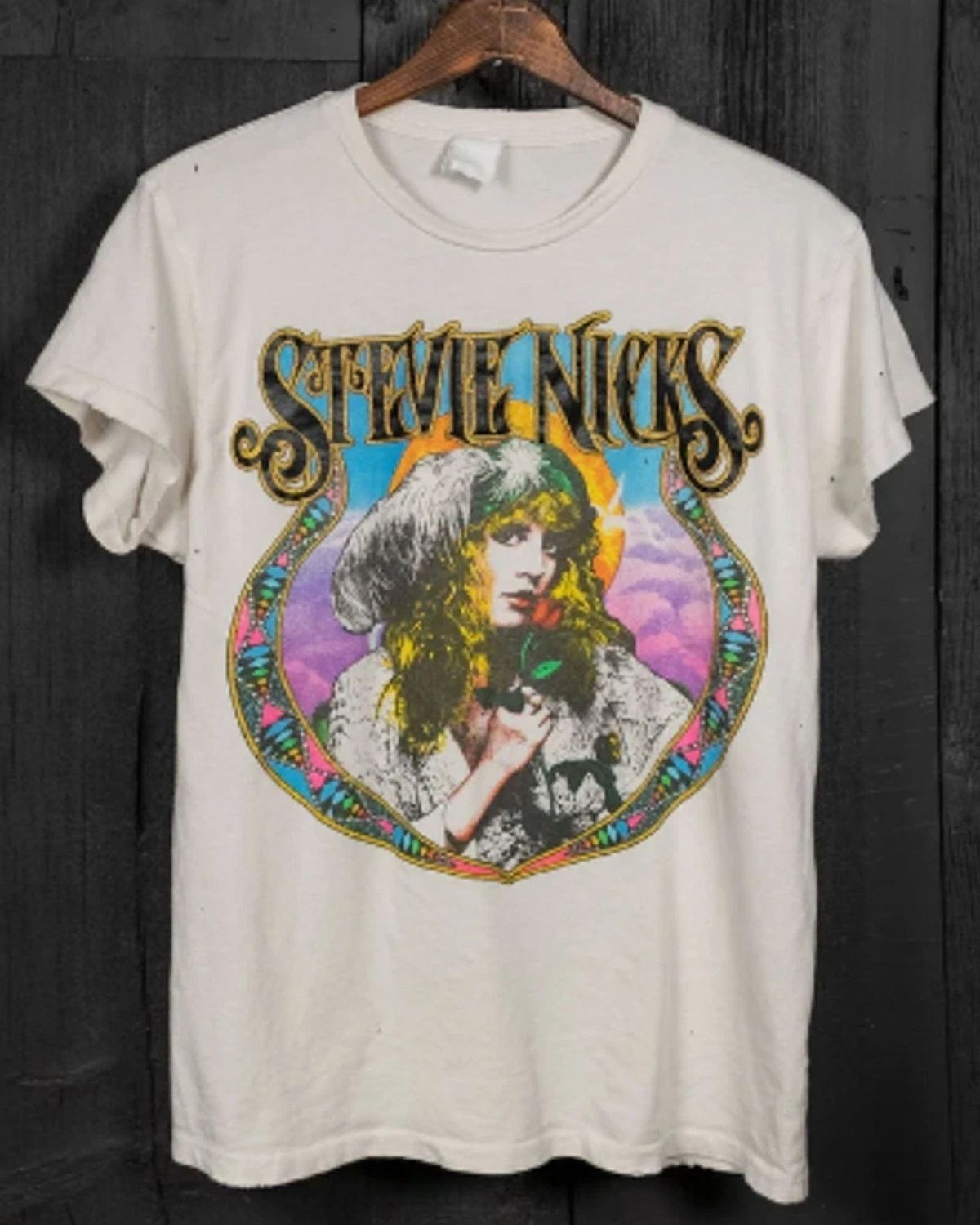 Stevie Nicks Vintage Fleetwood Mac Rock Band Unisex Tshirt Reprint_viptrois.com