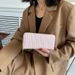 Women’s Bags Version PU Simple Indentation Clutch Bag Embroidery Thread Medium And Long 10% Off Multi Position Wallet Fashionable Women's Bag Trend_viptrois.com