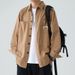 K Men's Workwear, Long Sleeved Shirt, Casual Loose Fit, No Iron Business Shirt, Jacket_viptrois.com