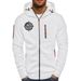Men's Anime Goku Print Hooded Sweatshirt - Zip-Up Casual Jacket, Polyester Blend, Lightweight Streetwear (S-Xxxl), Otaku Fashion For Daily Wear_viptrois.com