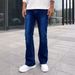 Men's Clothing High Quality Elastic Flared Jeans_viptrois.com