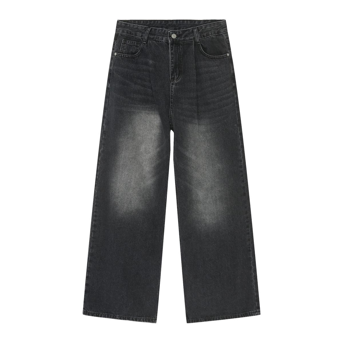 Men's Clothing New Seasons Black And Gray Old Retro Trendy Casual Jeans_viptrois.com