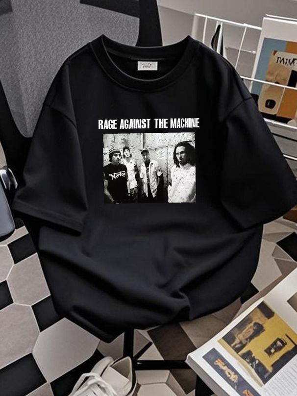 1997 Rage Against The Machine North American Tour New T Shirt LNH8575 Comfortable Graphic Streetwear Slightly Fashion Designer Clothes Homme_viptrois.com