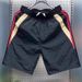 Men's Contrast Color Block Sport Shorts, Loose Fit 5-Inch Casual Athletic Short Pants With Side Stripes_viptrois.com