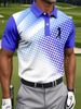 Men's Clothing Golf Ball Pattern Polo Shirt 3D Print Business Short Sleeve Fashion Top For Men New Style_viptrois.com