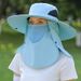 Women's Summer Sun Hat With Full Face & Neck Protection - Wide Brim UPF 50+ Outdoor Cycling Hat (Breathable & Lightweight Design)_viptrois.com