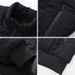 Men’s Vintage Fleece-Lined Jacket – Oversized Stand Collar Winter Coat, Polyester Padded, Zip-Up (Black, S-XXXL)_viptrois.com