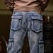 Foreign Trade Ami Kaji Hip-hop Pants Men's Nostalgic Retro Multi-pocket Fat Man Tooling Skateboard Wide-footed Pants Men's Straight_viptrois.com