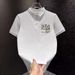 Men's Clothing High End Short Sleeved T Shirt Men's Polo Shirt 2025 New Chinese Style National Trend Printing Lapel Breathable Fashion Men's_viptrois.com
