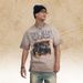 American-s Washed Vintage Printed Short-sleeve T-shirt For Women, Oversized Loose Fit, Half-sleeve, Ins_viptrois.com