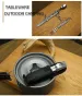 Outdoor Tableware Multi-function Portable Knife Fork Spoon Bottle Opener Foldable Cutlery Camping Equipment_viptrois.com