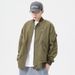 American Casual Workwear For Men, Loose Fit, Plus Size, Black, Japanese Style, Versatile Bomber Jac, New Baseball_viptrois.com