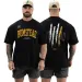 100% Pure Cottonshort-sleeved Hip-hop Rap Loose Youth Heavyweight Cotton Round-neck T-shirt_viptrois.com