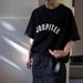 2025 TEAM WANG Wang Jiaer Collaboration Color-Block Contrast Stitching Short Sleeve Unisex Loose Couple T-Shirt_viptrois.com
