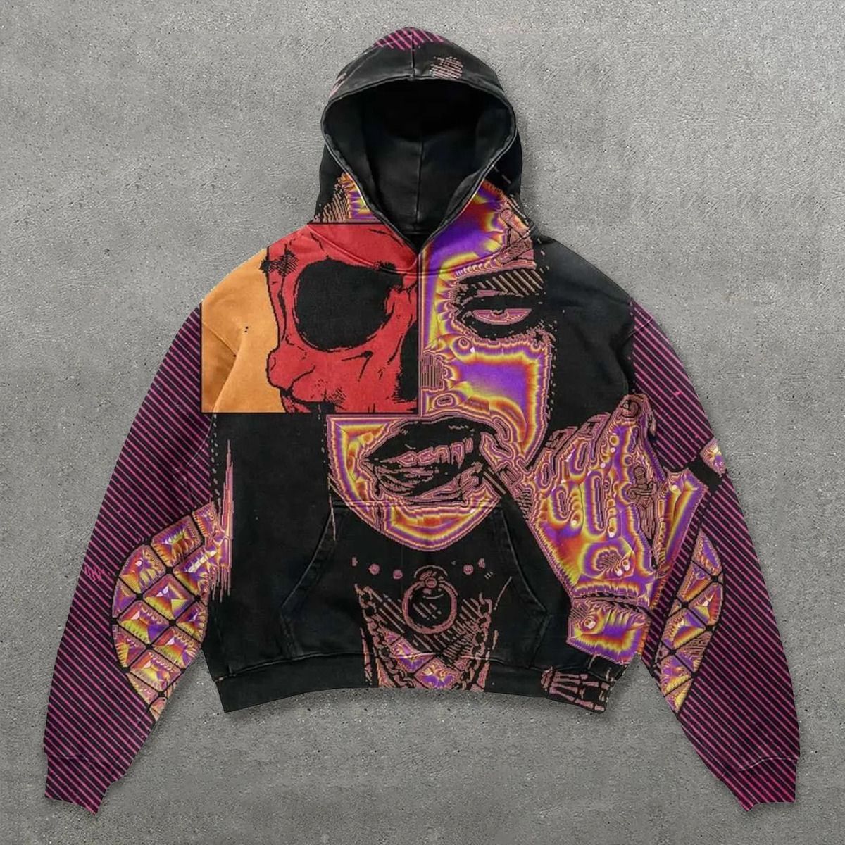 Trendy 3d Printed Hooded Sweatshirt Unisex Streetwear Pullover With Stylish Design Spring And Autumn_viptrois.com