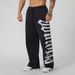 Men's Clothing Sports Pants Muscle Sports Fitness Jogging Trousers Cotton Printed Mid Waist Casual Pants_viptrois.com