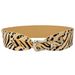 Y2K Wide Waist Belt With Leopard Print & Studs For Women – Vintage Style PU Leather Dress Belt With Alloy Buckle, Zebra/Black/Brown Options_viptrois.com
