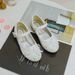 Korean Style Bow Princess Children's Shoes 2023 New Velcro Sequin Flat Shoes for Big Children and Girls Dance Leather Shoes_viptrois.com