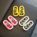 Children's summer anti slip cartoon dinosaur sandals with soft soles for home bathing, children's slippers 2-7 years old_viptrois.com