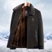 New Autumn Winter Men's Chenille Jacket, For Middle-Aged Elderly Fathers, Casual Jacket With Thick Velvet And Loose Fit_viptrois.com