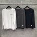TIME BREATHE TB Sleeve T-Shirt Spring Autumn Slim Fit Front Short Back Long Pure Cotton Base Shirt Top Trendy_viptrois.com