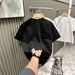 Men's Breathable Cotton T-Shirt Summer High Street Minimalist Casual Tee with LA Print Short Sleeve Top_viptrois.com