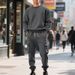 Men's Heavyweight Fleece Crew Neck Sweatshirt Set Autumn Winter Loose Casual Long Sleeve Two Piece Set Sweatshirt And Cargo Pants_viptrois.com