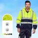 Men's Clothing Workwear Construction Zipper Reflective Sweater Jacket Men's Autumn And Winter Fleece Warm Reflective Clothing_viptrois.com