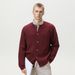 Nordmann Vintage Color-Block Embroidered Crew Neck Cardigan For Men, Autumn Winter Cable Knit Texture Knitwear, Lazy Versatile_viptrois.com